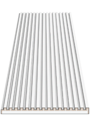 Slika Zidni panel RIBS