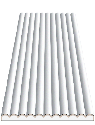 Slika Zidni panel BENDS