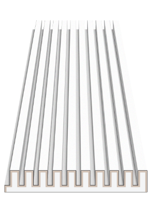 Slika Zidni panel RIBS M