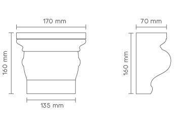 Slika Fasadna konzola UK 34