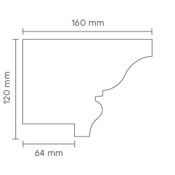 Slika Podprozorska fasadna lajsna PP 503