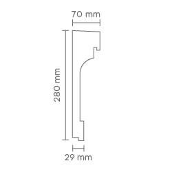 Slika Deobna fasadna lajsna DP 805 A
