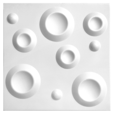 Slika Plafonski i zidni panel KRATER WHITE